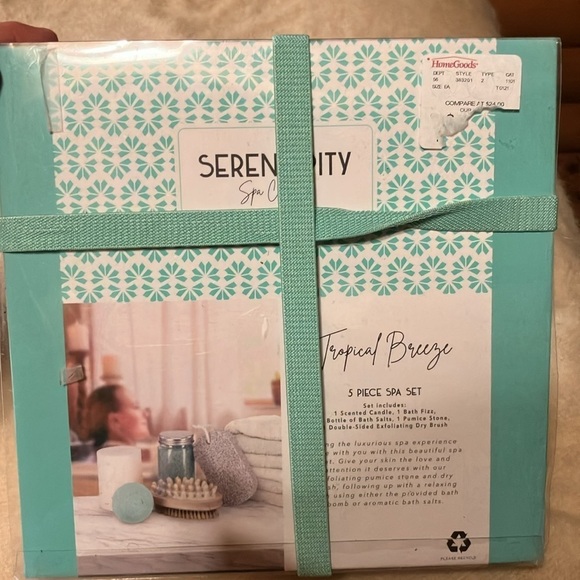 Serendipity 5 piece spa set tropical breeze softly scented new - Picture 3 of 5